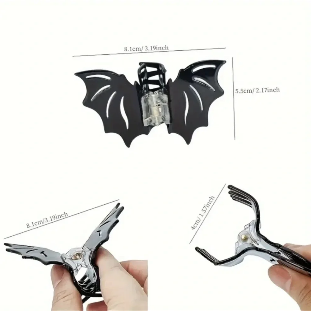 Bat Hair Claw Clip, 1 Piece, NEW, NIP, Goth, Halloween